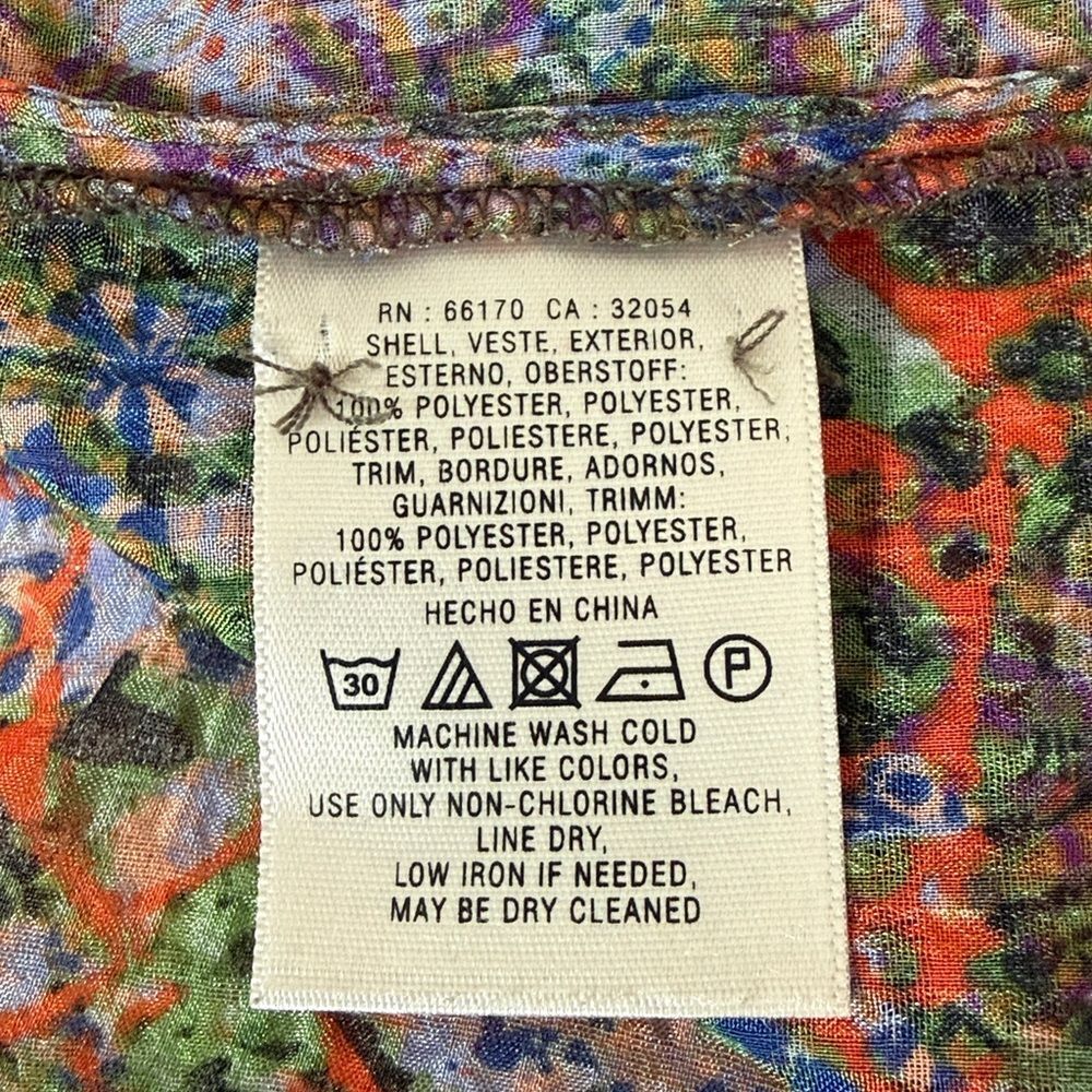 Anthropologie NIYA Edme & Esyllte Paisley Medallion Semi Sheer Peasant Blouse - Picture 15 of 16